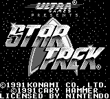 Star Trek 25th Anniversary title screen for GameBoy